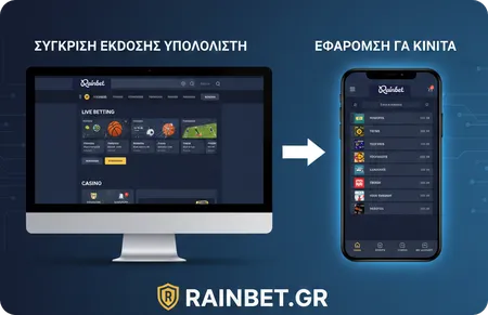 Σύγκριση της έκδοσης Rainbet